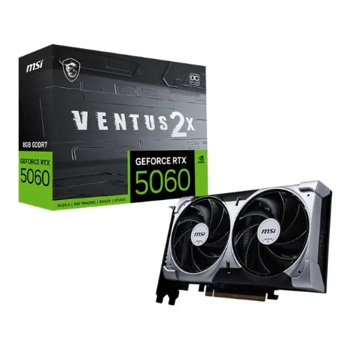 GPU RTX 5060 8GB OC MSI VENTUS X2 BLACK